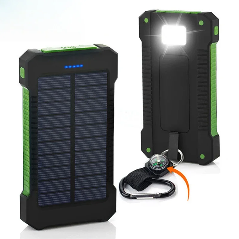Solar Charger Panel Foldable - Power Bank Solare Portatile 20000mAh, Batteria