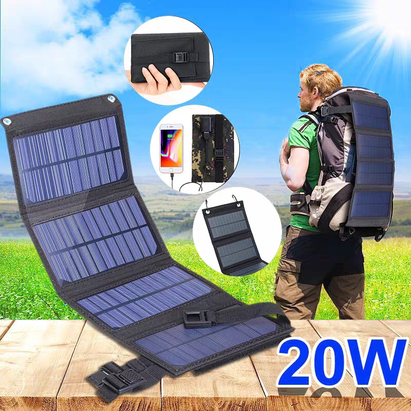 Solar Charger Panel Foldable - Pannello Solare Pieghevole 20W 50W 60W,