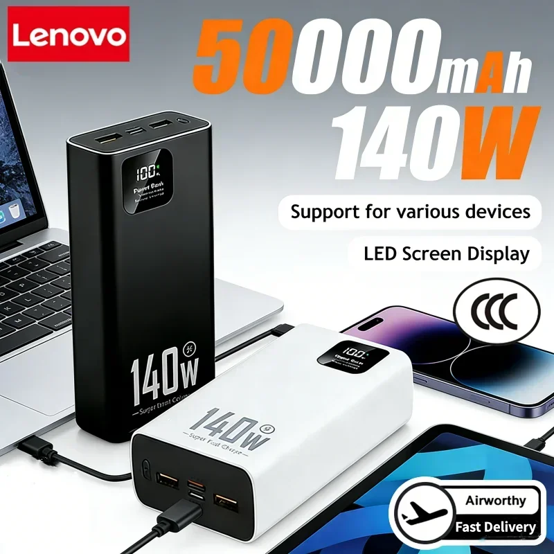 Power Bank Lenovo 140W 500000m - Solar Charger Panel Foldable recensione e prezzo