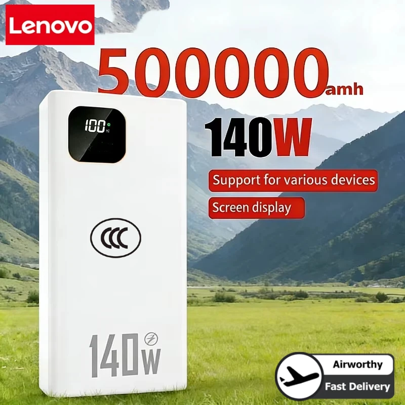 Power Bank Lenovo 140W 500000m - Solar Charger Panel Foldable recensione e prezzo