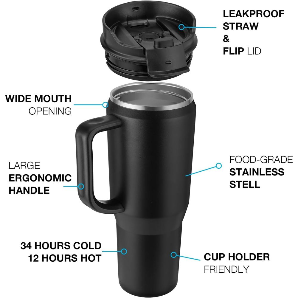 Tazza da Viaggio Isolata da 40 - Stainless Steel Straw recensione e prezzo