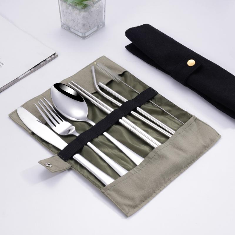 Set di posate da viaggio 8 pez - Stainless Steel Straw recensione e prezzo