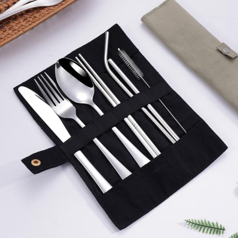 Set di posate da viaggio 8 pez - Stainless Steel Straw recensione e prezzo