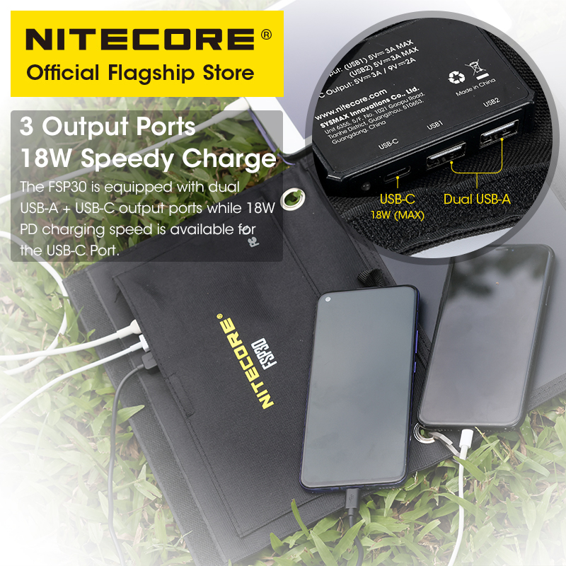 NITECORE FSP30 30W pannello so - Solar Charger Panel Foldable recensione e prezzo